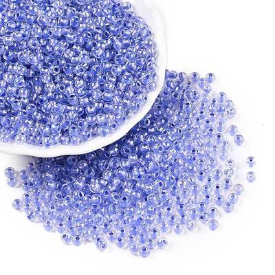 6/0 Transparent Inside Colours Glass Seed Round Beads