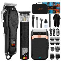 LQT Men's Hair Clipper and Trimmer Set with Shaver and Grooming Accessories – Rechargeable Cordless Haircut Kit for Persona...