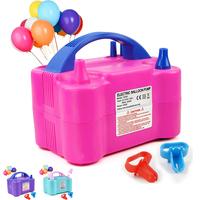 Electric Air Balloon Pump, Portable Dual Nozzle Electric Balloon Inflator, Electric Balloon Pump for Father's Day Birthday Pa...