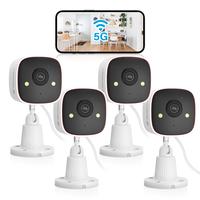Jennov Outdoor/Indoor Security Cameras 5Ghz/2.4Ghz WiFi, 2K HD Color Night Vision/AI Human Motion Detection /2-Way Audio/IP66...