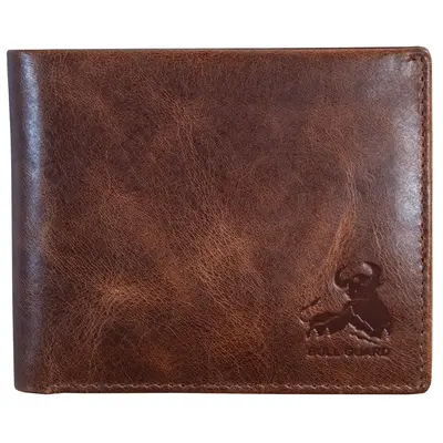 BULL GUARD Mens RFID Blocking Bifold Wallet Soft Genuine Leather Brown Western | Secure and Durable Extra Capacity Billfold-1...