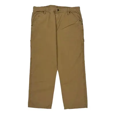 Wrangler Carpenter Trousers - 36? Waist Beige Cotton