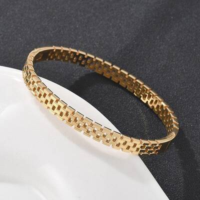 304 Stainless Steel Watch Band Bangles for Women