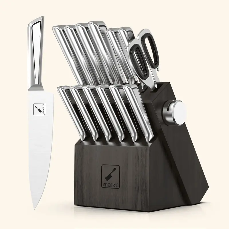 14-Piece Kitchen Knife Block Set