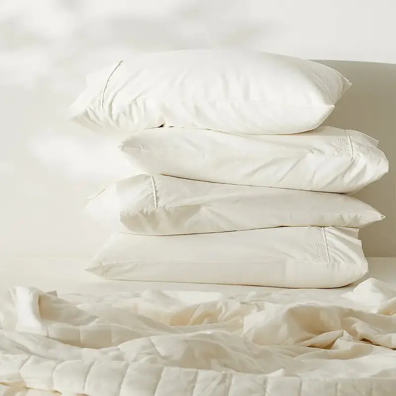 CleanBamboo Hemp™ Linen+ Pillowcase Set | Color: Stone | Size: Standard