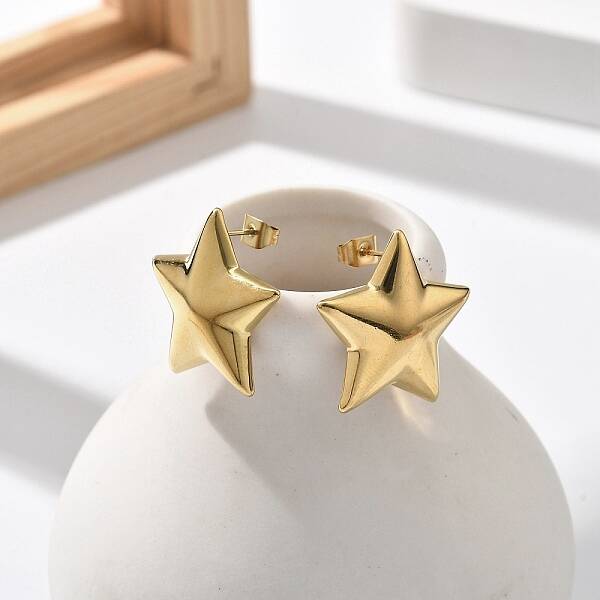304 Stainless Steel Stud Earrings for Women