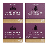 BERRY UNDERBRUSH Remineralizing Chewing Gum with Nano-Hydroxyapatite for Teeth and Gum Protection - 30 DAY SUPPLY