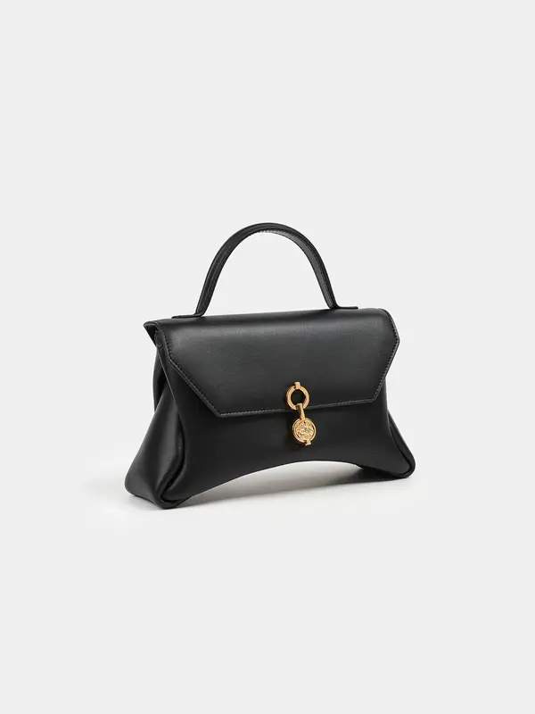 Mini Rococo Corn Leather Bag | Color: Caramel x Tan