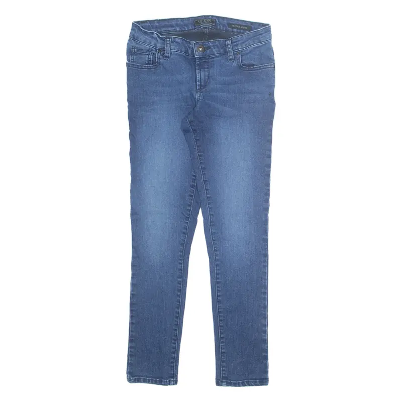 GUESS Womens Jeans Blue Regular Skinny Stone Wash W27 L27