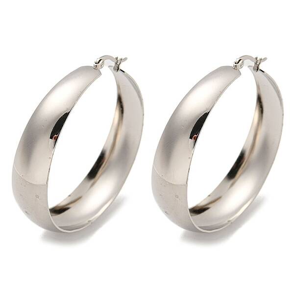 Tarnish Resistant 202 Stainless Steel Hoop Earring