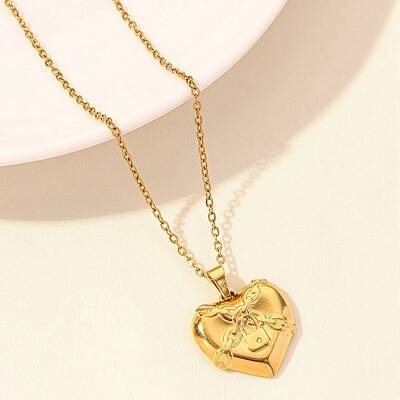 Love Heart Stainless Steel Pandant Necklace