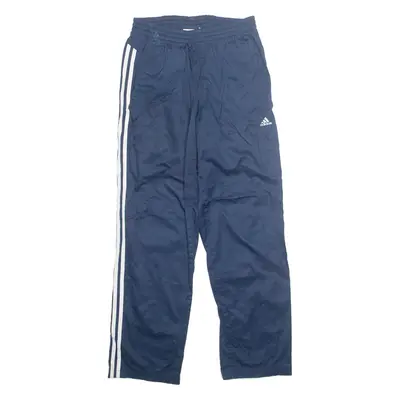 ADIDAS Mesh Lined Mens Track Pants Blue Straight M W29 L31