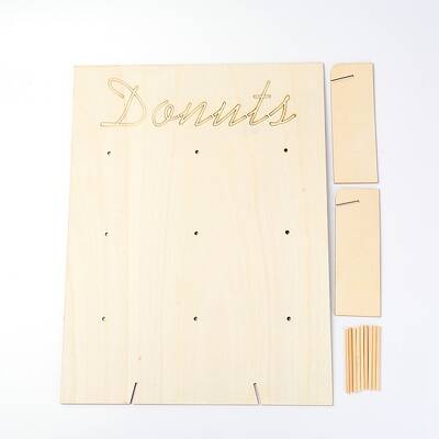 Poplar Donut Rack Supplies Display