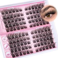 Wispy Lash Clusters Natural Eyelash Clusters C Curl Cluster Eyelash Extensions 11-16 mm Cluster Lashes Left Right Eyelash Ext...