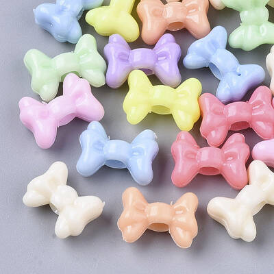 Opaque Acrylic European Beads
