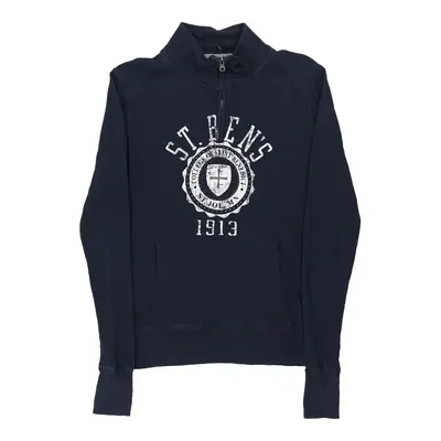 Jansport 1/4 Zip - Medium Navy Cotton