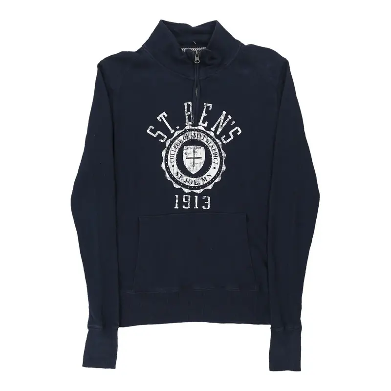 Jansport 1/4 Zip - Medium Navy Cotton