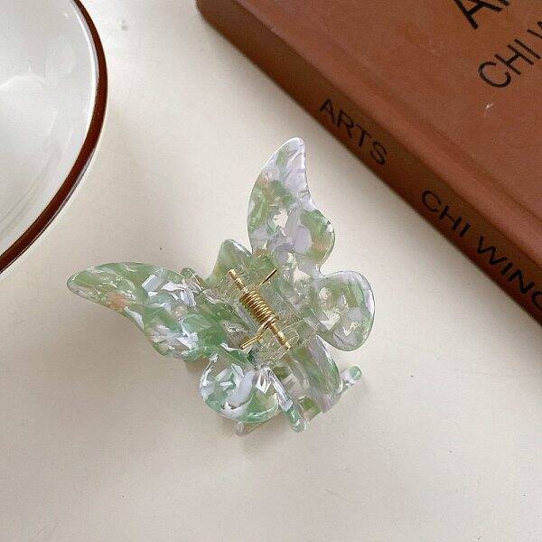 Cellulose Acetate(Resin) Butterfly Hair Claw Clip