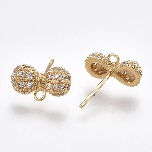 Brass Stud Earring Findings