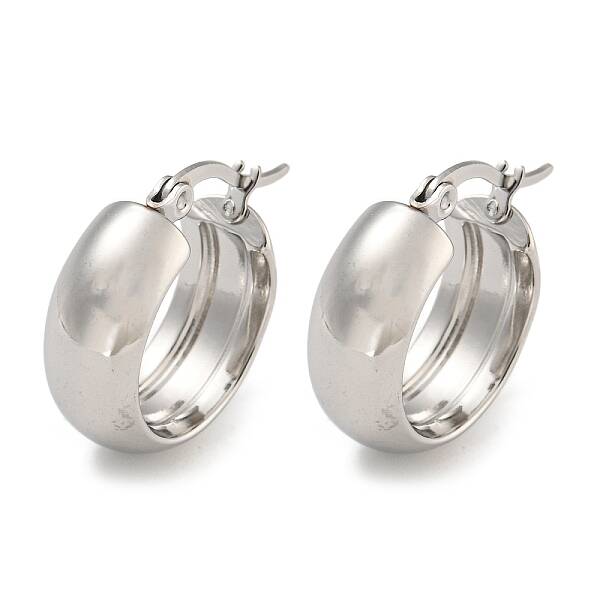 Tarnish Resistant 202 Stainless Steel Hoop Earrings