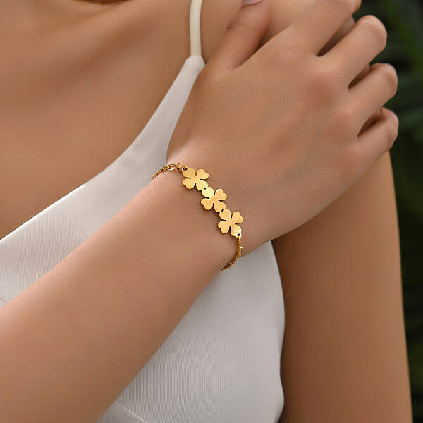 Stainless Steel Figaro Chains Link Bracelets