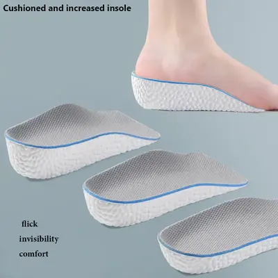 Orthopedic High Pads, Arch Support Height Increase Insoles for Leg Length Discrepancy, Shock Absorption Heel Lifts Shoe Inser...