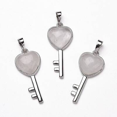 Natural Quartz Crystal Pendants