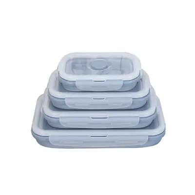 Silicone lunch box | Color: Blue1 | Size: 800ml