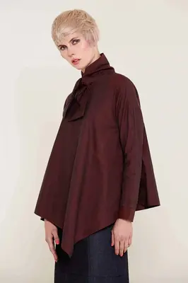 Alexandra Shirt (Burgundy) | size: M