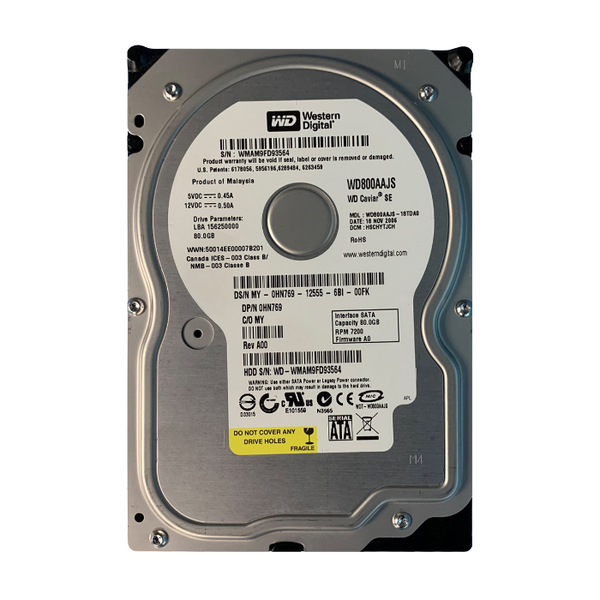 0HN769 Dell 80GB 1.5Gb/s SATA 7200 3.5-inch 8MB Hard Drive