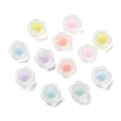 Frosted Transparent Acrylic Beads