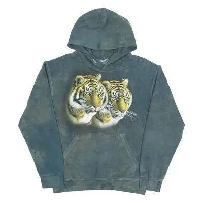 SG Tie-Dye Tiger Mens Green Hoodie M