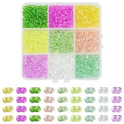 90g 9 Colors Baking Paint Glass Seed Beads