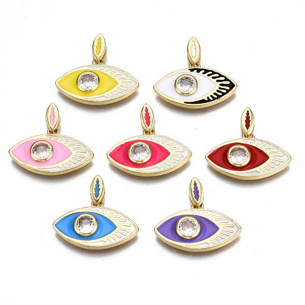 Brass Cubic Zirconia Pendants