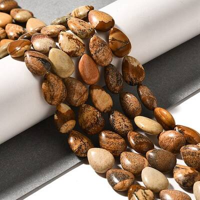 Natural Picture Jasper Beads Strands