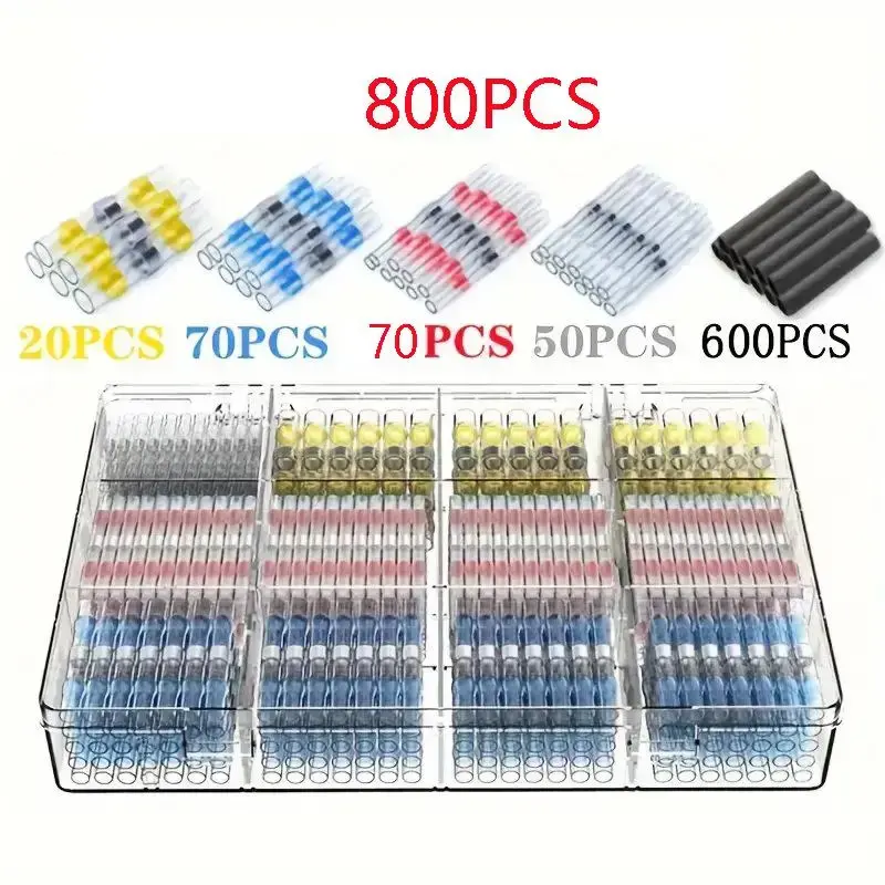 Waterproof Welding Sealed Wire Connector, Heat Shrink Splicing Connector, Insulated Electrical Splicing Terminal, Suitable fo...