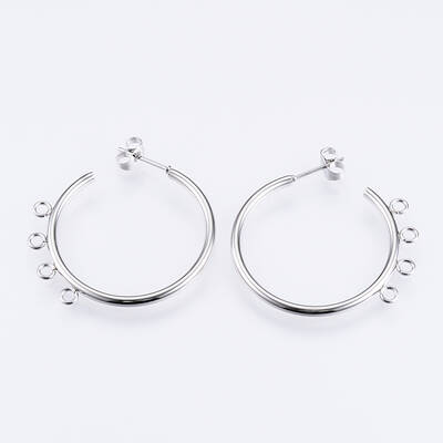 Non-Tarnish 304 Stainless Steel Stud Earring Findings