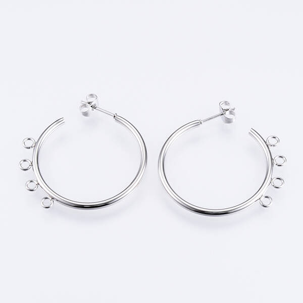 Non-Tarnish 304 Stainless Steel Stud Earring Findings