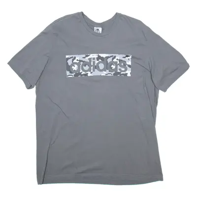 ADIDAS Mens T-Shirt Grey XL