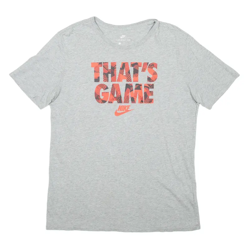 NIKE That's Game Mens T-Shirt Grey L