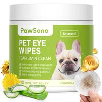 Eye Wipes for Dogs & Cats, Hypoallergenic Dog Eye Wipes Cleaner, Natural Cleaning Grooming Pet Wipes Gently Remove Tear Stain...