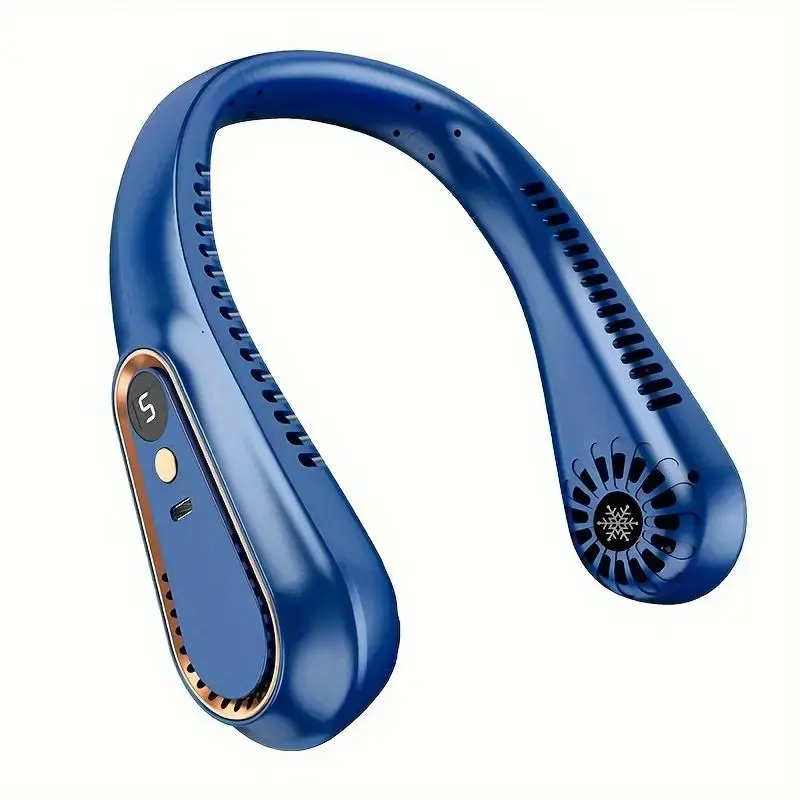 Portable USB Rechargeable Mobile Cooling Fan, 5-speed Portable Fan with Digital Display, Outdoor Sports Cooling Fan, Person...