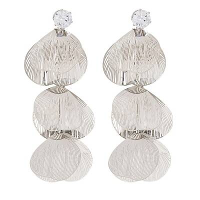 Alloy Leaf Stud Earrings for Women