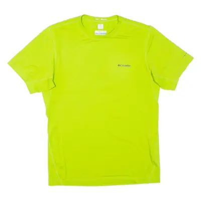 COLUMBIA Mens T-Shirt Green M