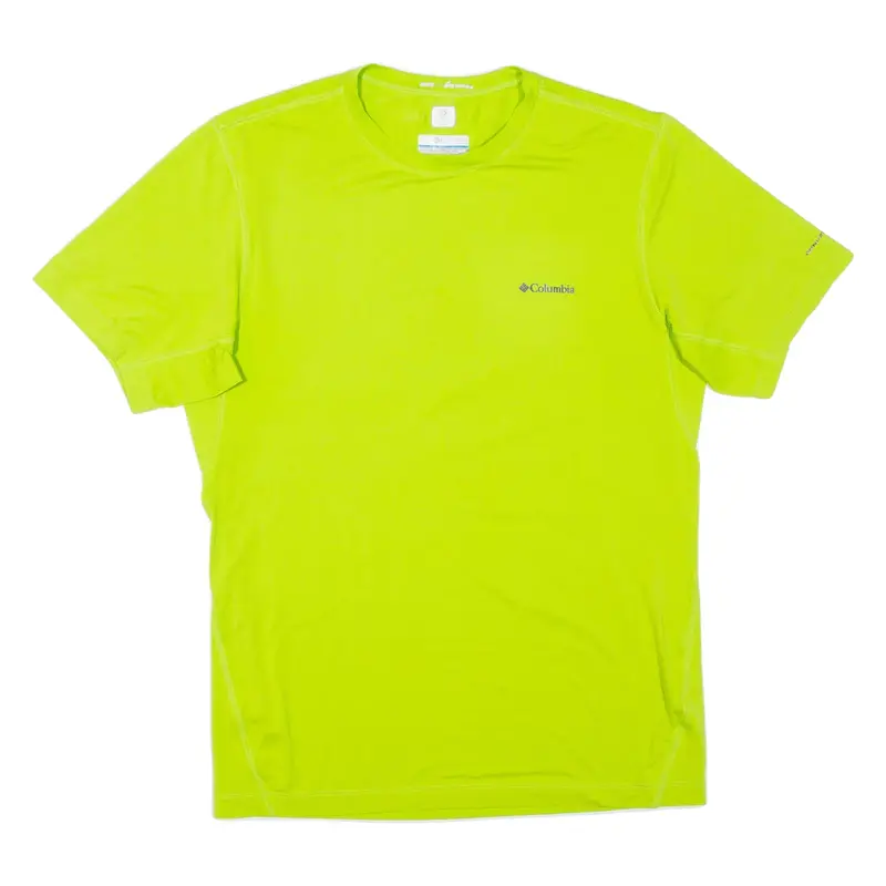 COLUMBIA Mens T-Shirt Green M