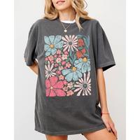 Blossoms, Gorgeous Abstract Flowers, Boho Floral Design, Summer Vibes, Gardening, Festival, Nature Shirt, Women's Comfort Col...