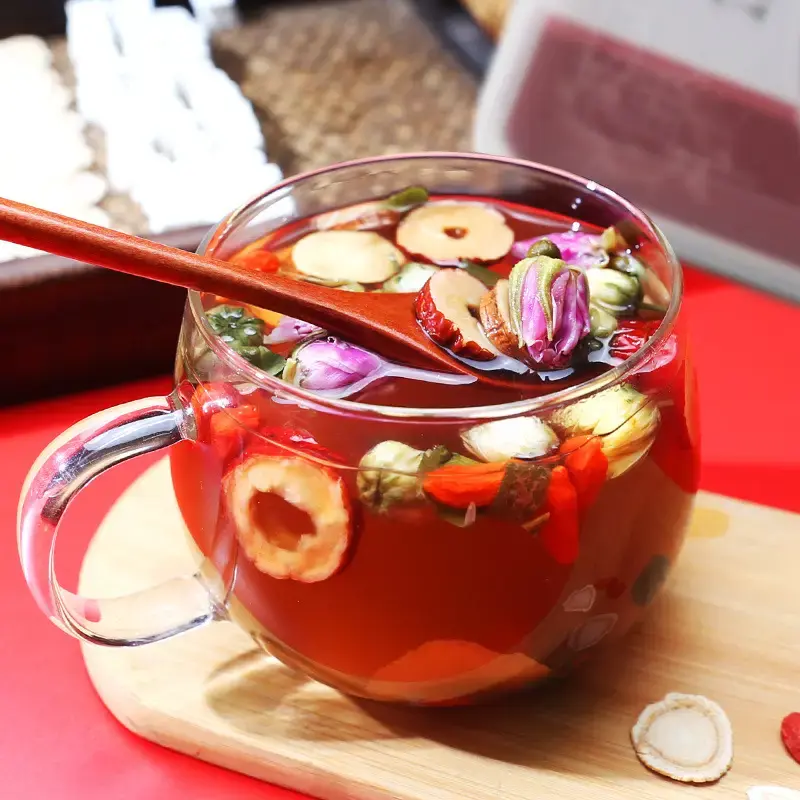 Goddess Tea - Hormone Balance Tea Ginseng EJiao Goddess Tea Blend Ginseng Treasures Tea Herbal Tea 255g (17gx15) Beverage Nat...