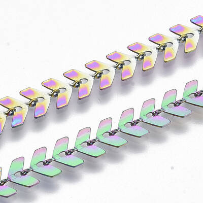 Ion Plating(IP) 304 Stainless Steel Cobs Chains