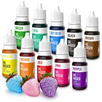 Food Coloring 10 set,Ideal for Chocolate, Candy Melts, Baking (Cakes, Cookies, Icing, Fondant, Meringues) 0.35 Fl. Oz Bottles...