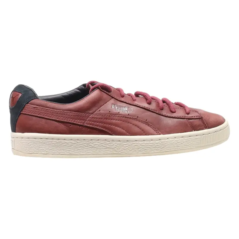 PUMA Sneaker Trainers Maroon Leather Mens UK 7